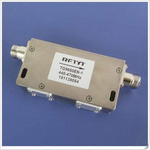 440-470MHz Double-junction Isolator for UHF VHF Broadcast FM Digital TV Frequency Can Be Customized