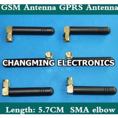 GSM antenna elbow small pepper antenna SMA small pepper 5.7CM GPRS antenna high signal(working 100% Free Shipping)10PCS