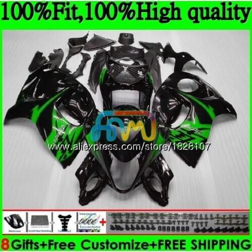 Injection For SUZUKI Hayabusa GSXR 1300 GSXR1300 08 13 14 Green black 15 16 57BS.71 GSX-R1300 2008 2013 2014 2015 2016 Fairing
