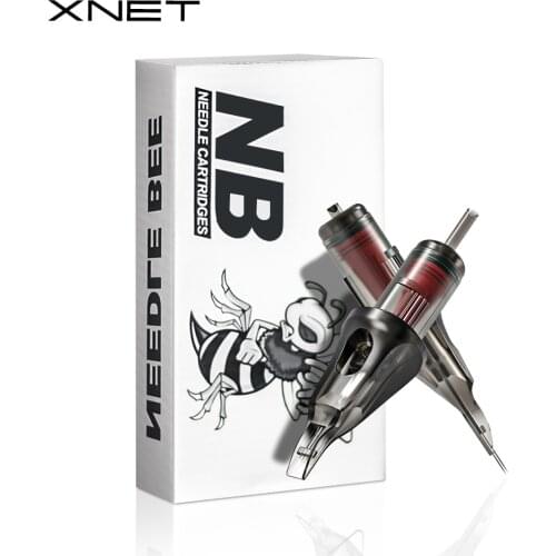 XNET NB Cartridge Tattoo Needles RL RS RM M1 Disposable Sterilized Safety Tattoo Needle for Cartridge Machines Grips