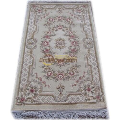 For carpetshaggy rugwool carpet french chinese aubusson rug Bedroom Room Floor Decoration New flower rugchinese aubusson rug