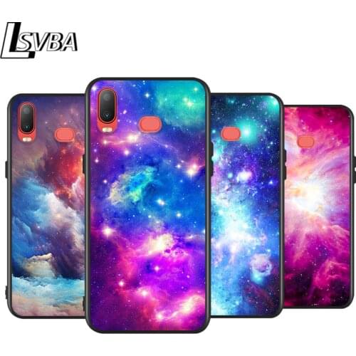 Pretty Starry Sky for Samsung Galaxy A9 A8 Star A750 A7 A6 A5 A3 Plus 2018 2017 2016 Black Phone Case Soft Cover
