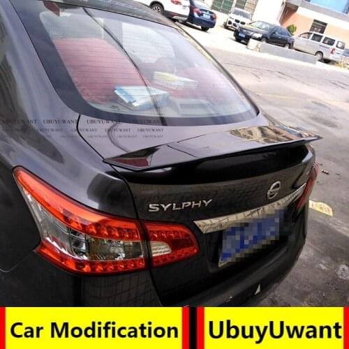 Car Lip Spoiler Universal For All Sedan Car ABS Plasitc Primer Color Rear Trunk Tail Wing For NISSAN SYLPHY 2013-2018