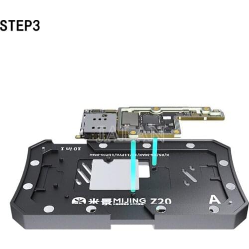 MiJing Z20 For IP12mini 12Pro Max 11Pro Max X XS Max BGA Reballing Stencil Fixture Motherboard Middle Frame Planting Tin Repair