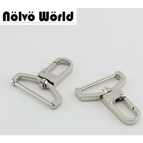 Nolvo World 5-20-100pcs Silver/Gun Finish high thick 3.8cm 1.5" man bags handbags strap buckle clasps clips
