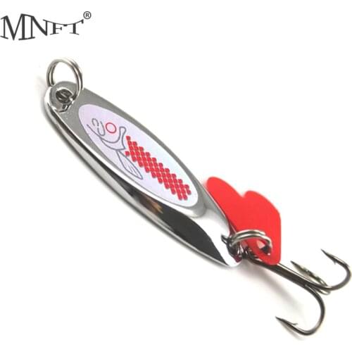 MNFT 2PCS Spinner Sequin Baits 7g Metal Fishing Spoon Shape Lure Trout Fishing Lures with 3 Hooks