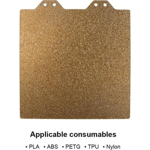 Heatbed For Voron V0 120x120mm Gold Double-sided Powder Steel Plate and Magnetic Sticker B Side