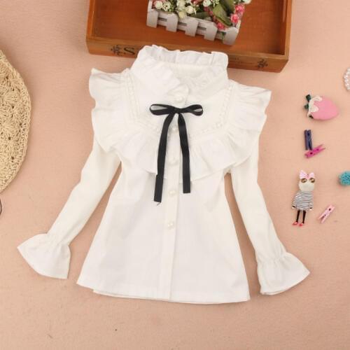 2018 new spring autumn/winter/summer Girls Kids Boys Ruffled shirt comfortable cute baby Clothes Children Clothing