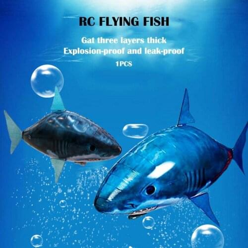 New Large Remote Control Flying Fish Shark For Baby Infrared Inflatable Toy RC Flying Balloon Party Decoration Children Gifts