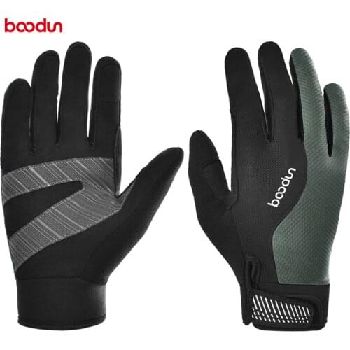 Boodun Luvas Ciclismo Outdoor Sport Winter Mittens Cycling Full Finger Gloves Luvas de Bicicletas MTB Touch Screen Long Glove