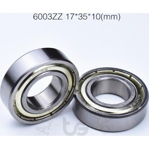 6003ZZ 17*35*10(mm) 1Piece bearing ABEC-5 metal sealing type bearings 6003 6003Z 6003ZZ chrome steel bearing