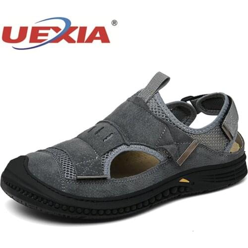 Fashion Microfiber Fabric Shoes Mens Summer Sandals Rubber Sole Non-slip Wear Resistant Breathable Slippers Handmade Breathable