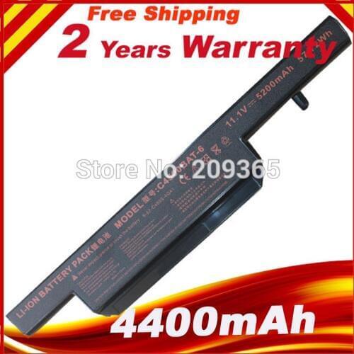 Replacement laptop battery for CLEVO E4128Q-CD 6-87-C480S-4P4 C4500BAT-6 6cell free shipping