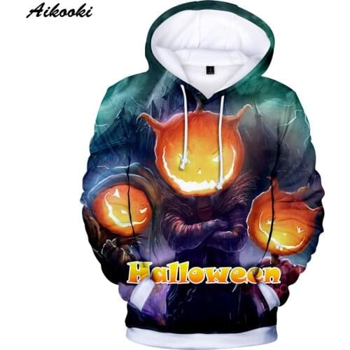 Halloween 3D Hoodies Men/Women Aikooki High Quality Fashion Harajuku Casual Sweatshirts 3D Print Daily Anime 3D Hoodie Top