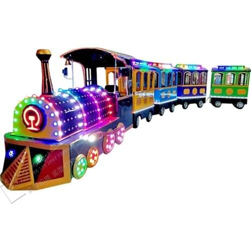 Shopping Malls Passenger Sightseeing Tourist Train Amusement Park Adult Kids Rides Game Machine Battery Trackless Electric Train