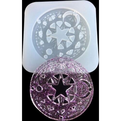 Magic Circle Silicone Mold Fondant Baking Tool Jewelry Chocolate Cake Decor Mold W0YA