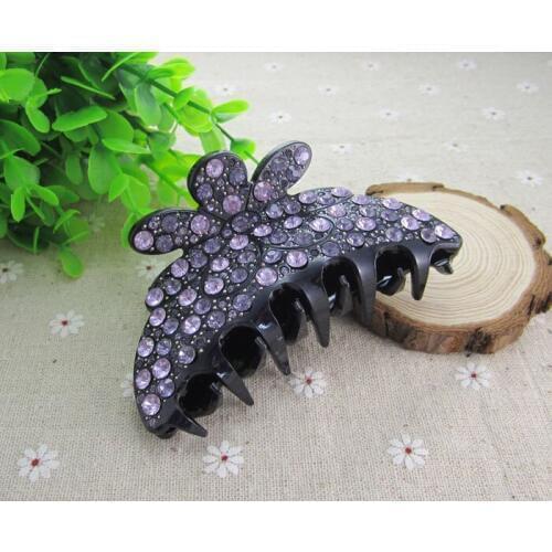 Fashion vintage crystal barrette hair accessory plastic hair claw women headband hair clip accessories jewelry for hair pin