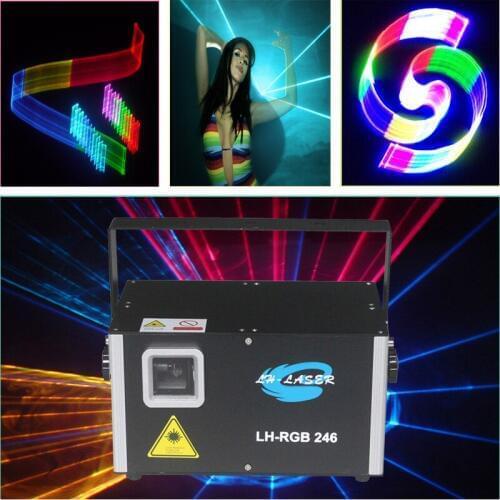 2500mw PC Control 3D laser show projector laser show light laser stage light for sewing machine