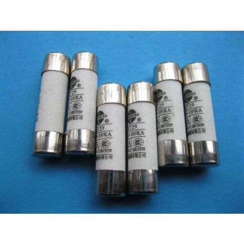 260 Pcs Ceramic Fuse Powder Filled Cartridge Cylindrical 380V 10A 8.5mm x 31.5mm