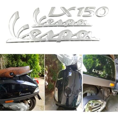 3D "Vespa LX 150" Badge Emblem Sticker Decal for PIAGGIO Vespa 300 LX 125 LX 150 125 150 Motorcycle Decals Stickers