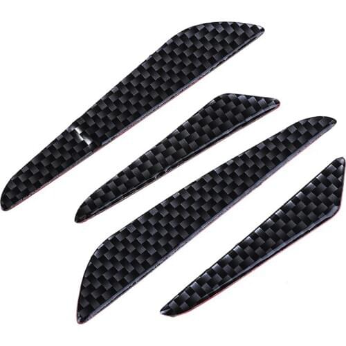 4pcs / set Carbon Fiber Car Door Edge Guard Strip Scratch Protector Anti-collision Trim Door Edge Guard Stickers