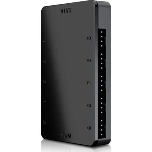 1 to 10 4PIN SATA PWM Hub, Chassis Fan Cable Hub Adapter, Strong Magnet Adsorption Is Not Easy to Fall Off