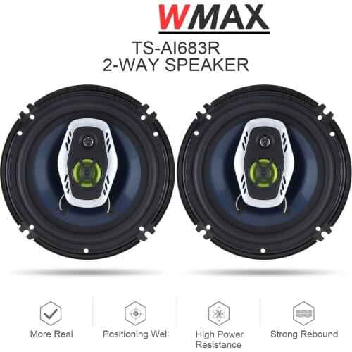 2pcs 6.5 Inch Car Door Speakers 16cm 600W 2 Way Car Coaxial Audio Music Stereo Full Range Frequency Hifi Loud Speaker for Cars