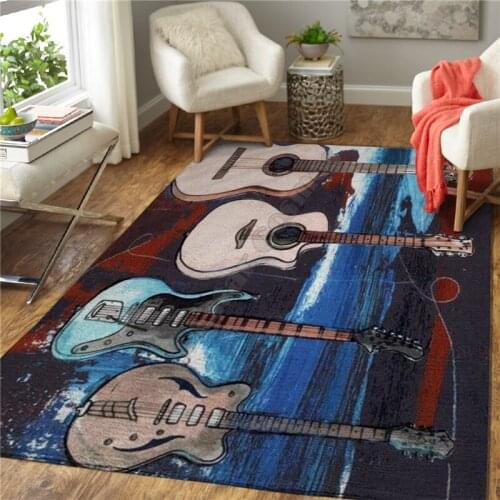 Bass Rug 3D All Over Printed Carpet Mat Living Room Flannel Bedroom Non-slip Floor Rug 01