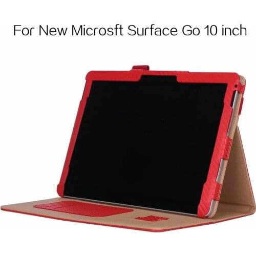 Funda cover For New Microsft Surface Go 10 inch case Slim Magnetic Folding Stand cover case for Microsoft Surface go PU case+Pen