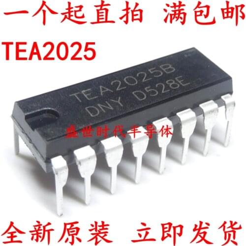 5/PCS NEW Brand New & Original Tea2025 Tea2025b Dip-16 Direct Plug Audio Amplifier Amplifier Chip