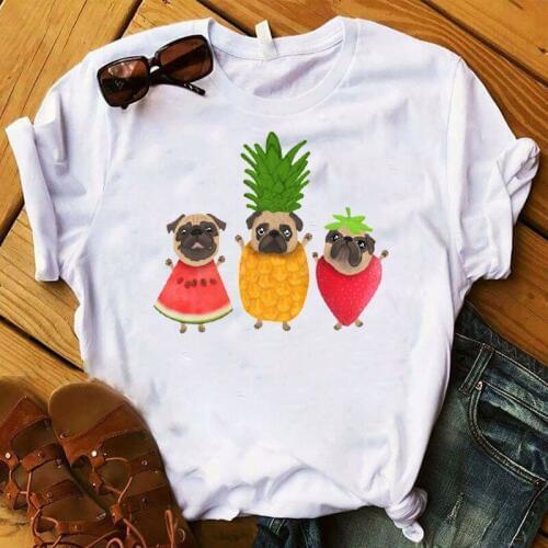 Pineapple Fruits Clothing T-shirt Fashion Women fashion Tops Graphic T Shirt Female Tshirt Women Kawaii Mujer Clothes Drop ship
