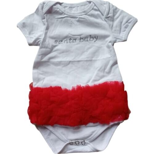 New Born Baby Romper Christmas Infant Bodysuit Girls Santa baby short Sleeve Princess Clothing Baby Onsie