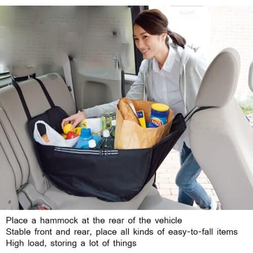 LISIDIC Car Hammock Storage Bag Rear Seat Car Trunk Organizer Tote Shopping Bag Auto Travel Acessorios