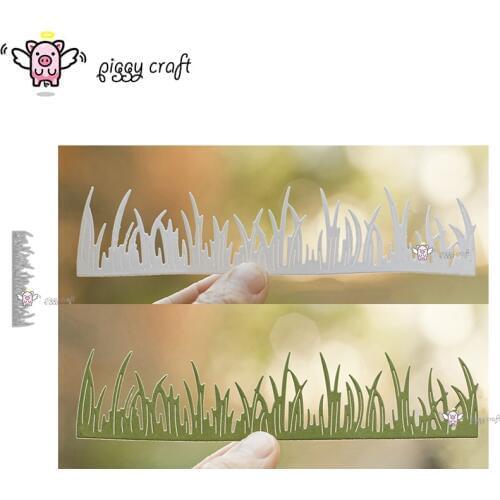 Piggy Craft metal cutting dies cut die mold New Grass strip edge Scrapbook paper craft knife mould blade punch stencils dies