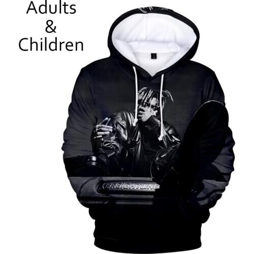 Fashion 3D Juice WRLD Hoodies Men Women Sweatshirts Autumn Harajuku Kids pullovers suitable 3D Juice WRLD boys girls Hooded