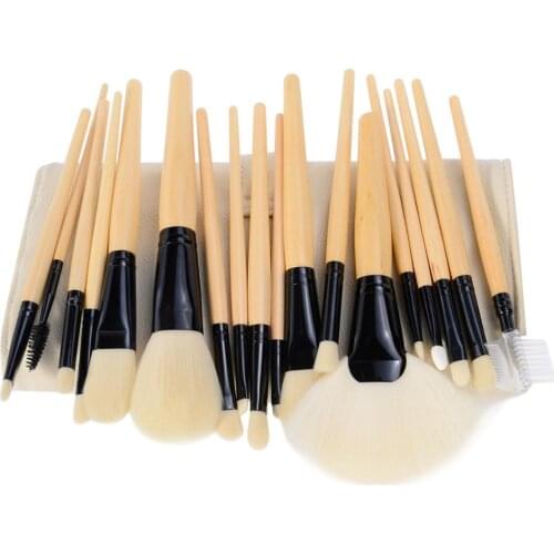 Professional Makeup Brushes Set with Case 18pcs Powder Foundation Blush Bronzer Eyeshadow Liner Brow Make Up Beauty Tools Kit