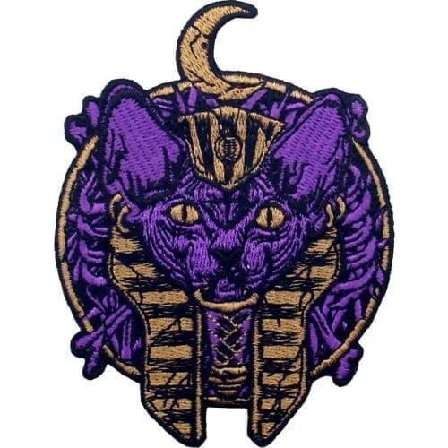 Embird patches Embroidered patch Ancient Egypt Anubis ceo-friendly handmade 3D applique patches for clothing patch