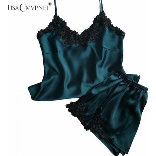 LISACMVPNEL POLYESTER SOLID SEXY PAJAMAS SPAGHETTI STRAP SEXY SOFT SLEEPWEAR