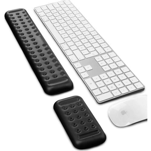 Keyboard Mouse Wrist Rest PU Ergonomic Memory Foam Hand Palm Rest Support for Computer Typing