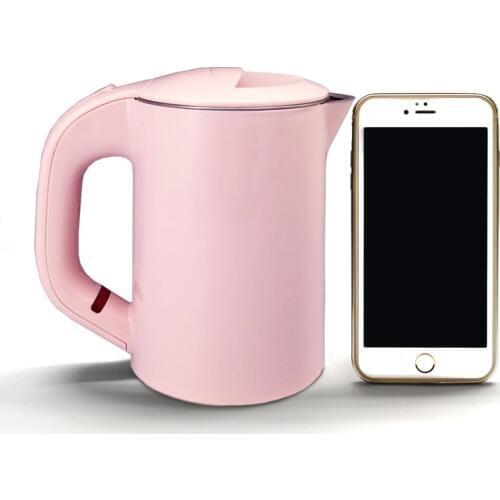 Double layer insulated travel portable mini electric hot kettle cup imported temperature control
