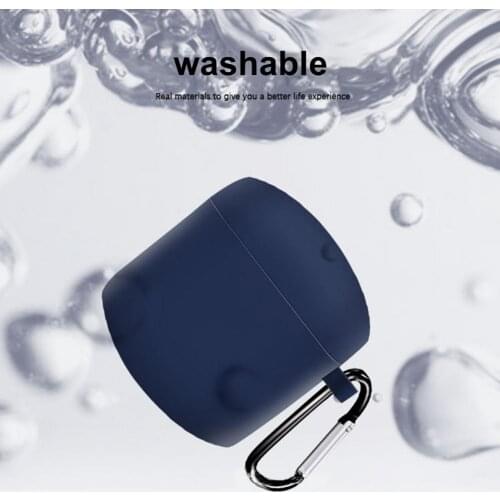 Bluetooth Earphone Silicone Case Protective Cover Storage Shell Protector with Carabiner Lanyard for Edifier LolliPods