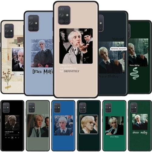 Draco Malfoy Slytherin Silicone Case For Samsung Galaxy A51 A71 A21s A31 A41 A11 A21 A91 A32 A42 A52 A72 5G Phone Cover Coque