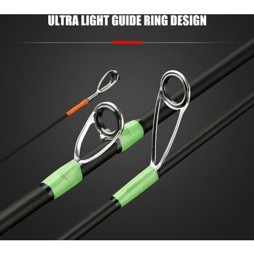Solid Tip Powerful Shrinkable Fishing Rod Ultra-Light 1.68m / 1.8m UL Carbon Fiber Rod Baitcasting Fishing Pole For Freshwater