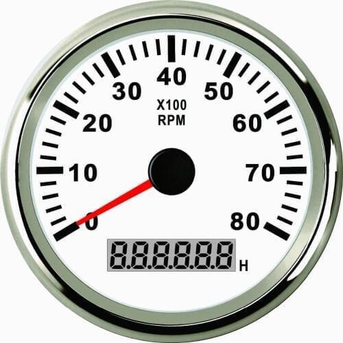 HIgh Quality 85mm Tachometer RPM Gauge 0-8000RPM with Backlight