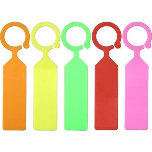 10PC/Set High Quality Plastic Plants Tags Nursery Garden Ring Label Pot Marker Stake Hanging Tags Greenhouse Bonsai Collar Tags