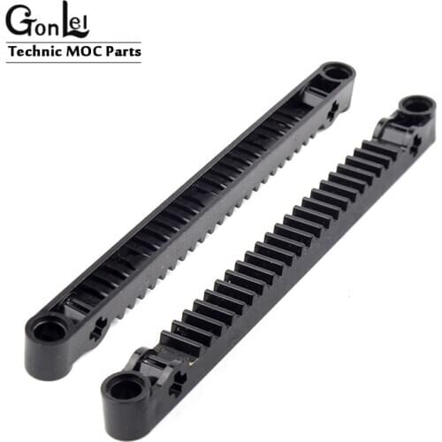 10Pcs/lot High-Tech Gear Rack 1x13Compatible with BrickLink LDraw 64781 MOC Building Blocks Bricks DIY Toys Technical Parts