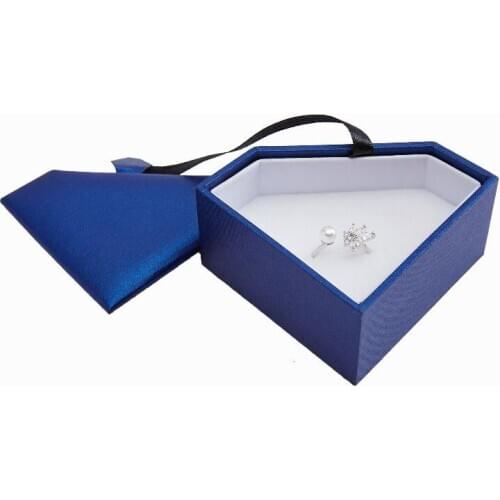 100pcs/lot Luxury Triangle Jewelry Box Earring/Ring Boxes Wedding Jewelry Storage Gift Boxes Heart Shape Wholesale