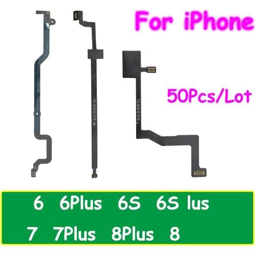 50Pcs/Lot，New Home Touch ID Return Fingerprint Button Motherboard Connection Connector Flex Cable For Iphone 6 6S 7 8 Plus
