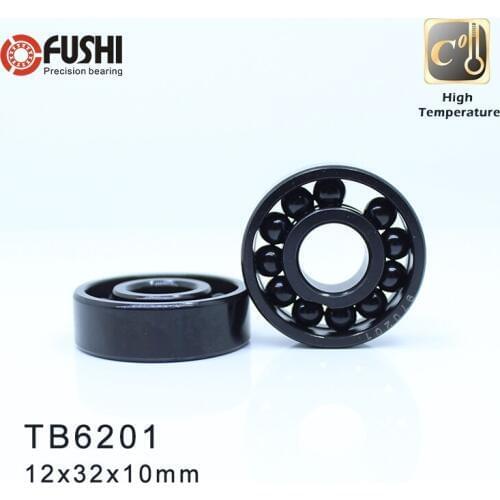 6201 High Temperature Bearing 12*32*10 mm ( 2 Pcs ) 500 Degrees Celsius TB6201 Full Ball Bearings