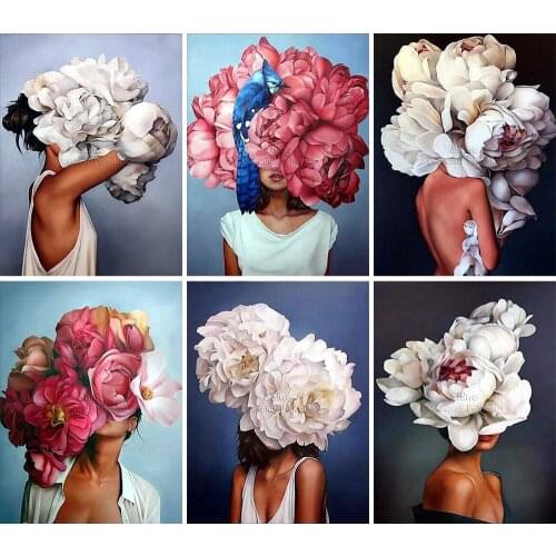 Diamond Painting Landscape Flowers Woman 5D DIY Full Square Round Embroidery Mosaic Set Cross Stitch Home Decoration Art Gift